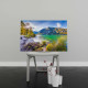 Tablou Canvas Morning on the Bohinj Lake