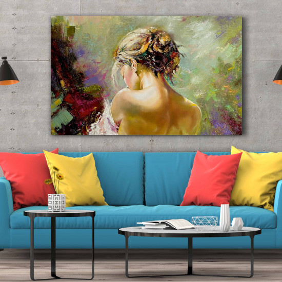 Tablou Canvas Portrait of the Exposed Girl Tablou Canvas Portrait of the Exposed Girl