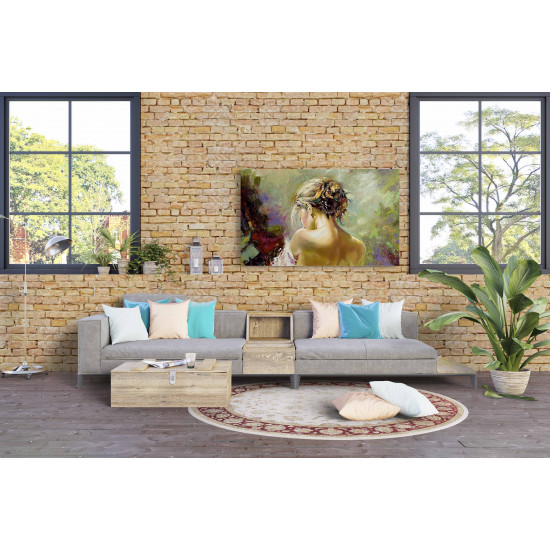 Tablou Canvas Portrait of the Exposed Girl Tablou Canvas Portrait of the Exposed Girl
