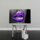 Tablou Canvas Purple Lips