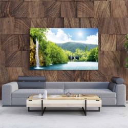 Tablou Canvas Sunlight Waterfalls