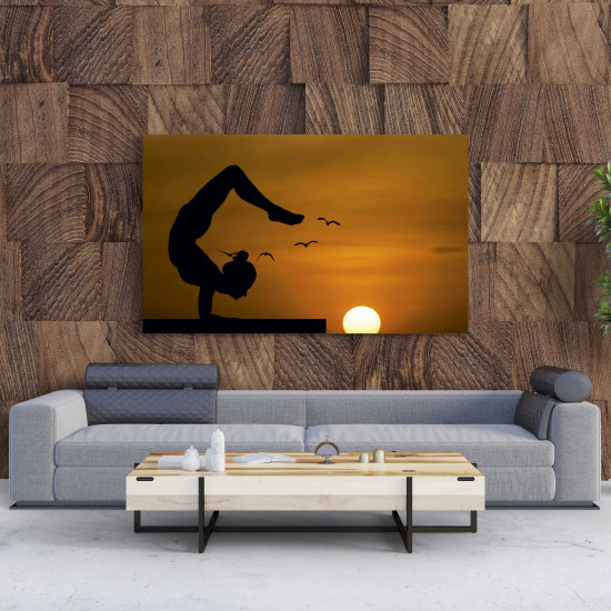 Tablou Canvas Sunset Yoga Tablou Canvas Sunset Yoga