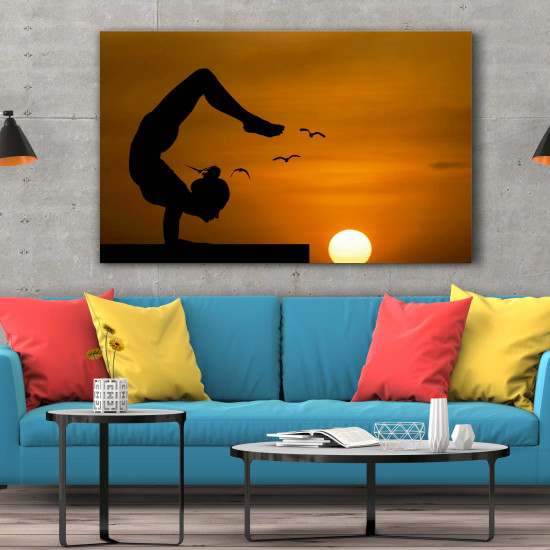 Tablou Canvas Sunset Yoga Tablou Canvas Sunset Yoga