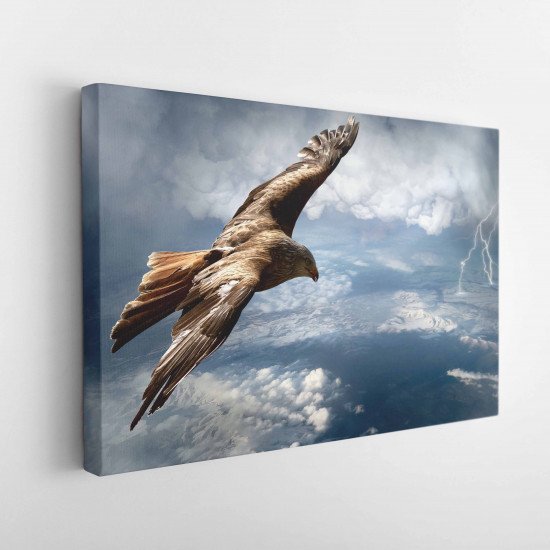 Tablou Canvas Eagle Above the Storm