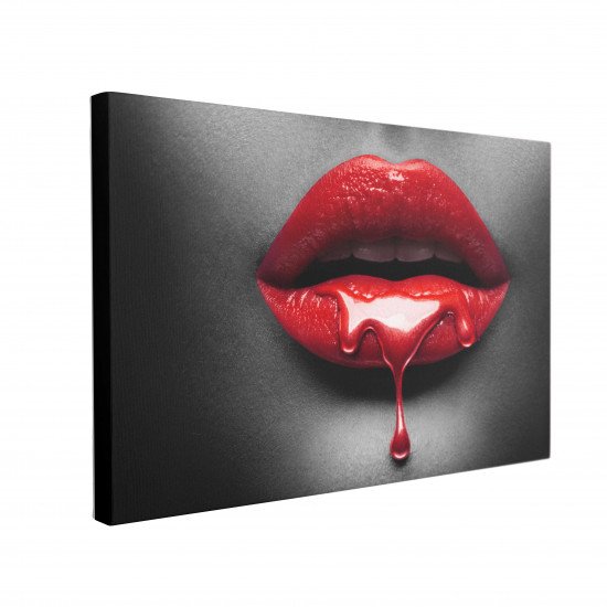 Tablou Canvas Glossy Red Lips