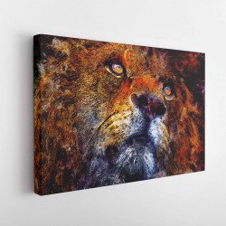 Tablou Canvas Lion Sauvage