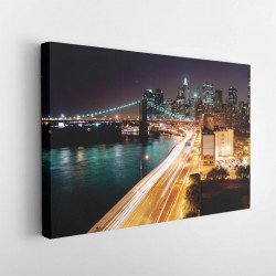 Tablou Canvas Night Light City