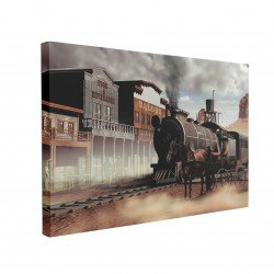 Tablou Canvas Old Western Town