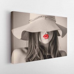 Tablou Canvas Red Lips