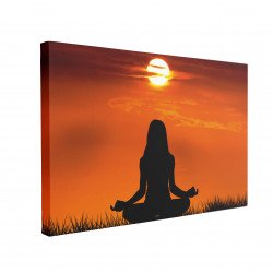 Tablou Canvas Sunrise Yoga