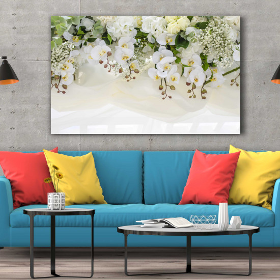 Tablou Canvas White Orchid Arrangement Tablou Canvas White Orchid Arrangement