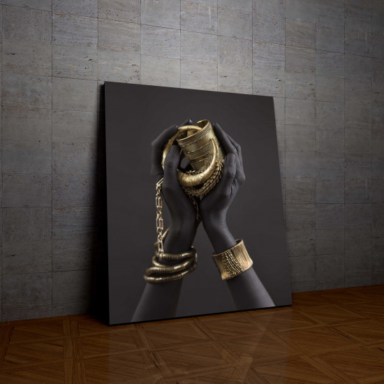 Tablou Canvas African Gold Jewelry