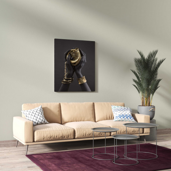 Tablou Canvas African Gold Jewelry