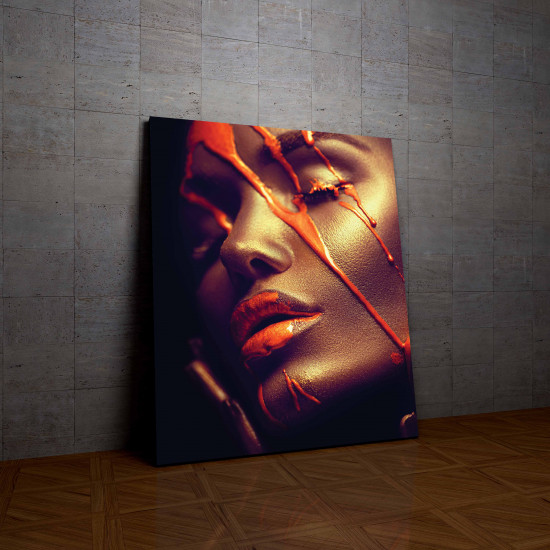 Tablou Canvas Orange Face Tablou Canvas Orange Face