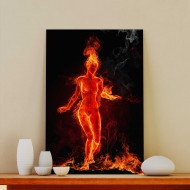 Tablou Canvas Girl on Fire Tablou Canvas Girl on Fire