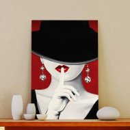 Tablou Canvas Haute Chapeau Rouge I