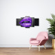Tablou MultiCanvas 5 piese Purple Lips