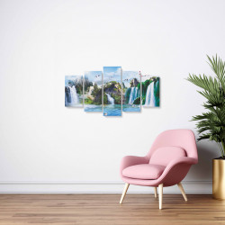 Tablou MultiCanvas 5 piese Mural Cascade