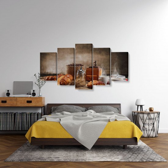 Tablou MultiCanvas 5 piese Breakfast