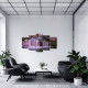 Tablou MultiCanvas 5 piese Pink Waterfall