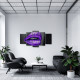 Tablou MultiCanvas 5 piese Purple Lips