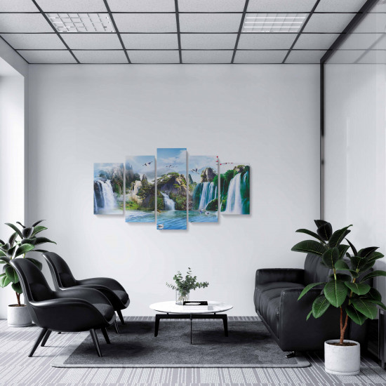 Tablou MultiCanvas 5 piese Mural Cascade