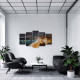 Tablou MultiCanvas 5 piese Night Light City