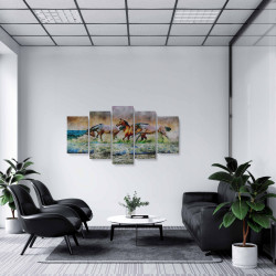 Tablou MultiCanvas 5 piese Painted Horse