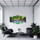 Tablou MultiCanvas 5 piese Tropical Waterfall