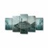 Tablou MultiCanvas 5 piese Artistic Fish with Woman Fishing