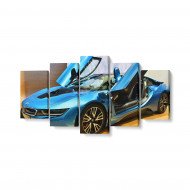 Tablou MultiCanvas 5 piese BMW i8 Car