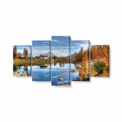 Tablou MultiCanvas 5 piese Dolomites Mountain