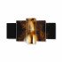 Tablou MultiCanvas 5 piese Gold Magic Dream