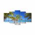 Tablou MultiCanvas 5 piese Mauritius Palm Beach