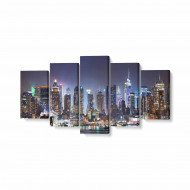 Tablou MultiCanvas 5 piese NYC Times Square