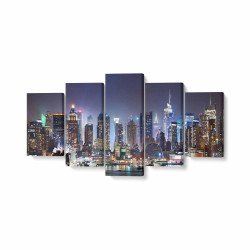 Tablou MultiCanvas 5 piese NYC Times Square