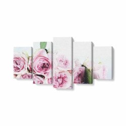 Tablou MultiCanvas 5 piese Pink Roses