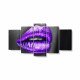 Tablou MultiCanvas 5 piese Purple Lips