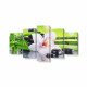 Tablou MultiCanvas 5 piese Spa Stones and White Orchid
