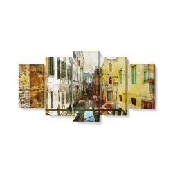 Tablou MultiCanvas 5 piese The City of Venice