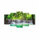Tablou MultiCanvas 5 piese Tropical Waterfall