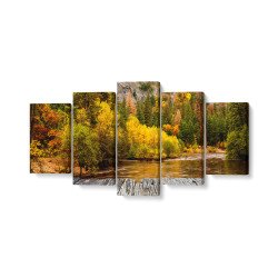 Tablou MultiCanvas 5 piese Yosemite National Park Valley