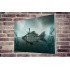 Tablou Forex Artistic Fish with Woman Fishing
