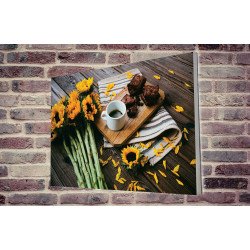 Tablou Forex Coffee by the Sunflower