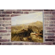 Tablou Forex Edinburgh from the Castle by David Roberts