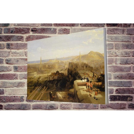 Tablou Forex Edinburgh from the Castle by David Roberts