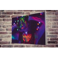 Tablou Forex Neon Girl Party