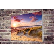 Tablou Forex Seaside with Sand Dunes at Sunset Tablou Forex Seaside with Sand Dunes at Sunset