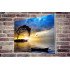 Tablou Forex Tree, Boat and Sea Painting