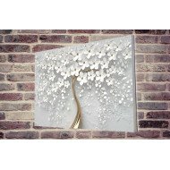 Tablou Forex White Tree With Flowers